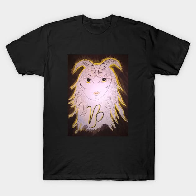 Capricorn Zodiac Sign T-Shirt by Maltez